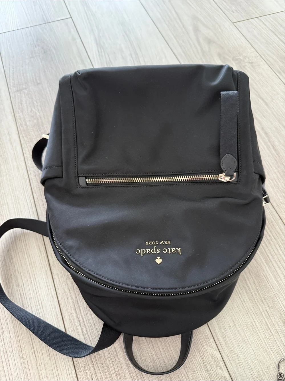 Kate Spade Chelsea Medium Backpack black nylon NEW